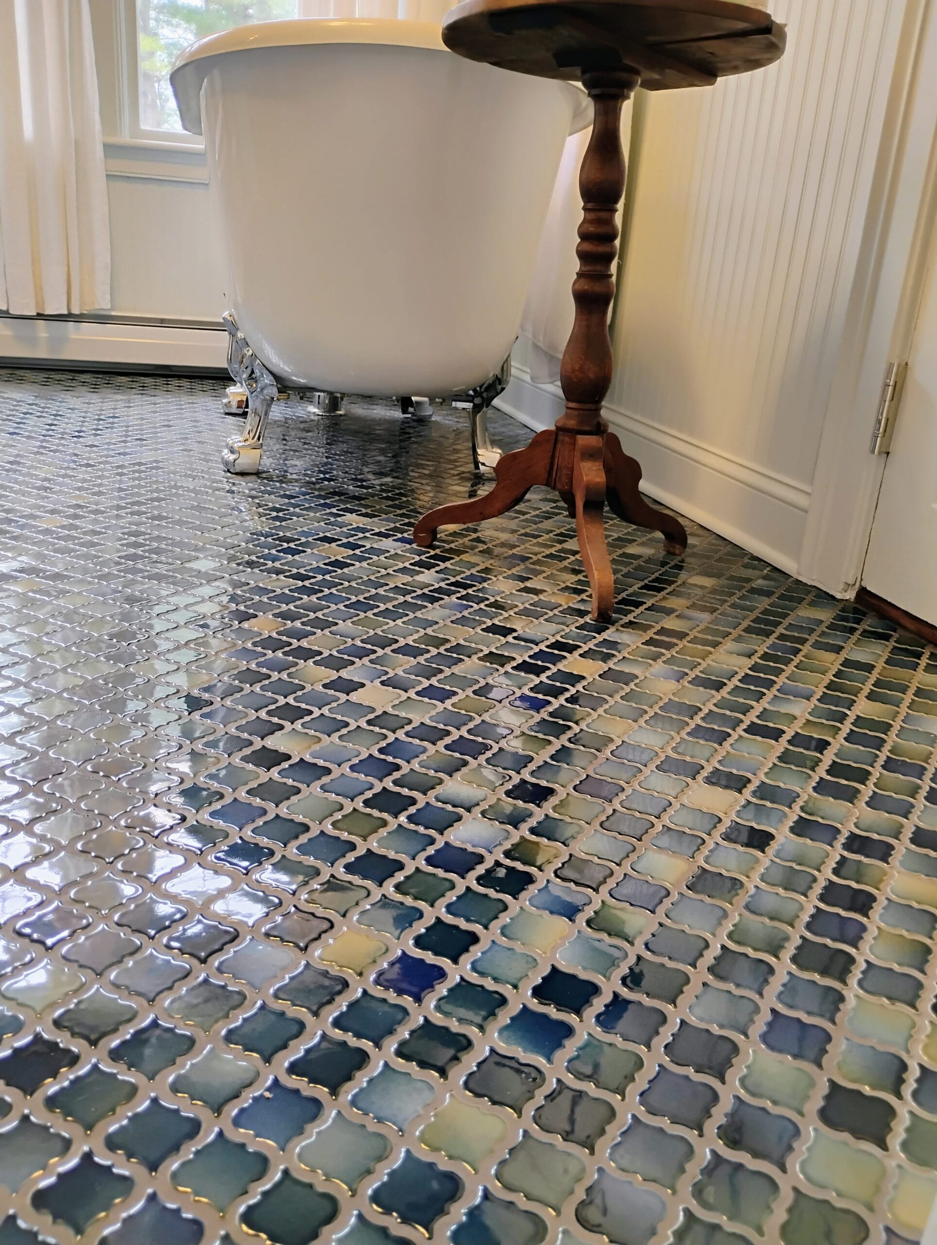 Professional floor tile installation by SAVU LLC in NH & MA