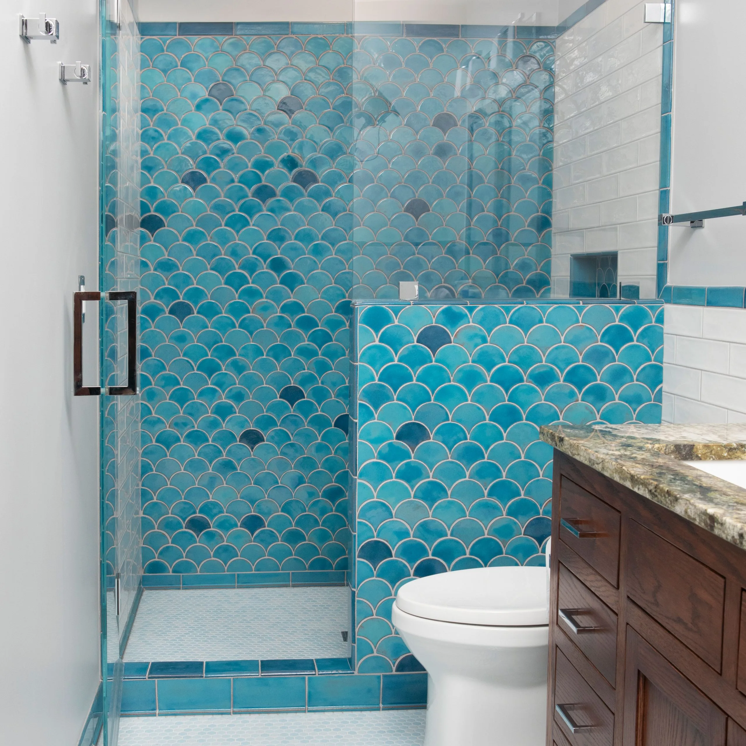 Shower tile work
