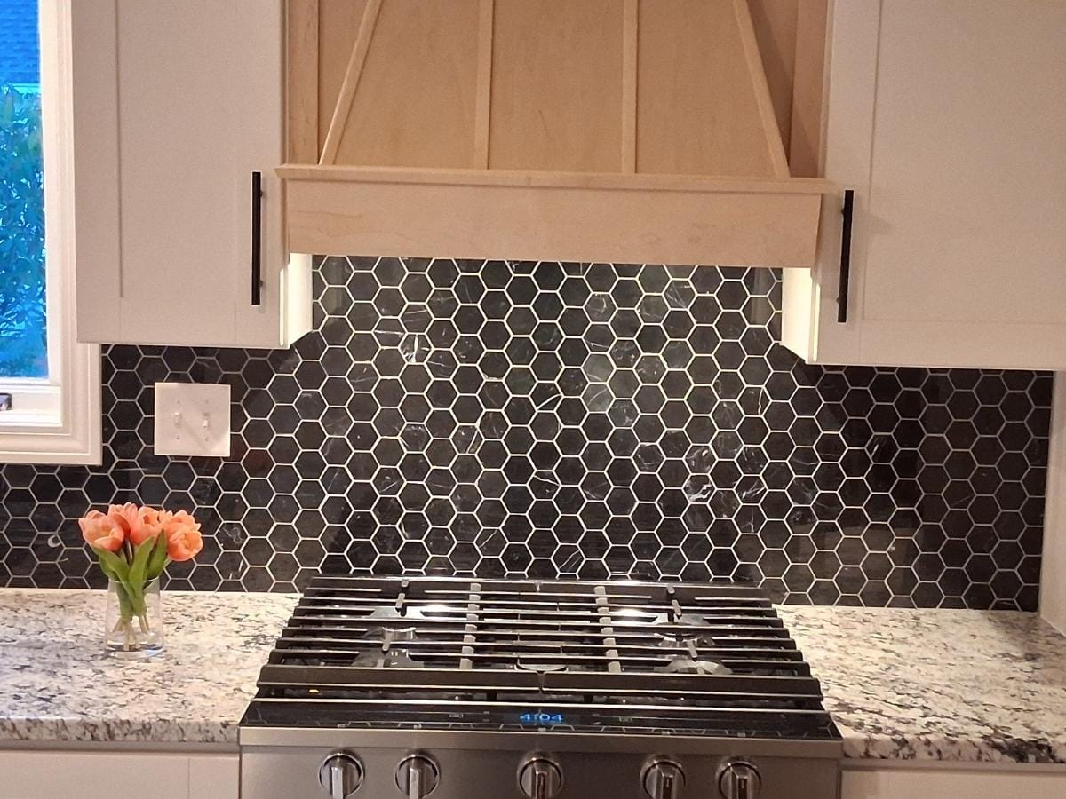 Hex tile grout color by SAVU LLC