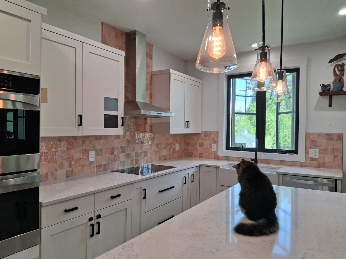 Professional kitchen tile installation by SAVU LLC