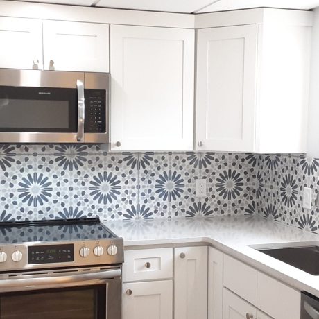 Encaustic Tile Backsplash