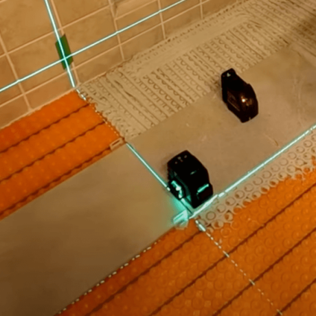 Laser for tile