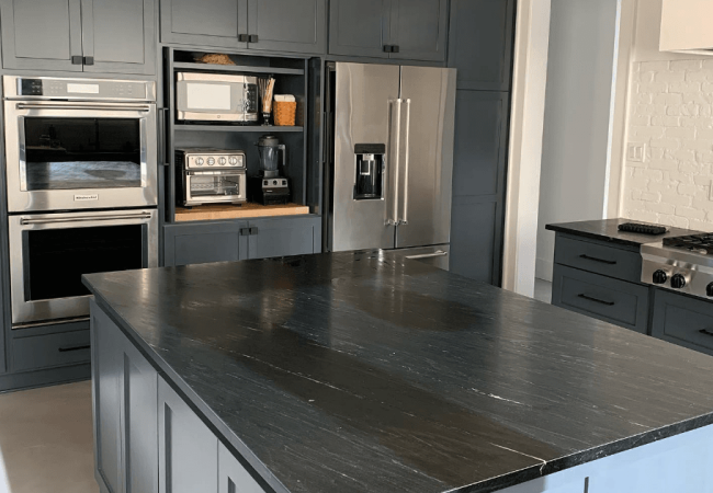 Black soapstone countertops Black soapstone countertops